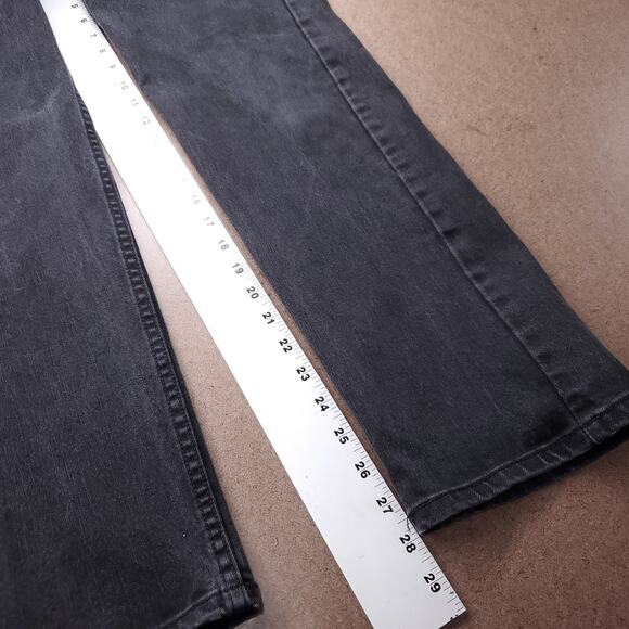 Levi's 505 Jeans Men 29x30 Black Straight Leg Grunge 90s Minimalist Casual Retro - Picture 13 of 14